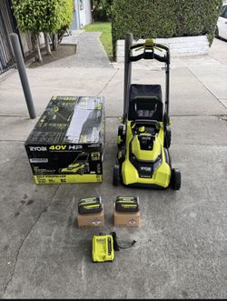 RYOBI 40V HP Brushless 21 in. Cordless Battery Walk Behind Self-Propelled Lawn Mower with (2) 6.0 Ah Batteries and Charger