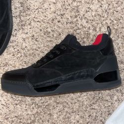 Christian Louboutin Aurelian Flat Suede ‘Black’ 