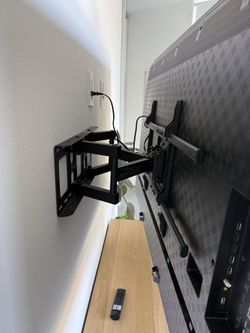 TV with wall mount