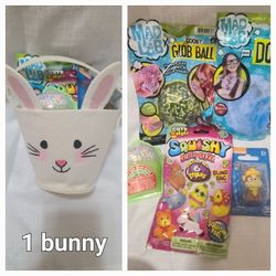 Easter Eggs And Basket