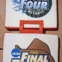NCAA 2008 2009 Final Four Basketball SEAT CUSHIONS Detroit San Antonio Lot