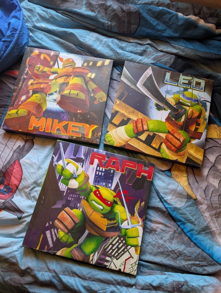 Mutant Ninja Turtles Boys Room Wall Art Decor