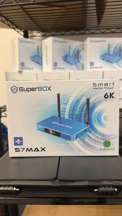 SuperBox S7 Max Smart TV Box Watch NBC ABC FOX Sports Movies Shows Android Streaming Player 4K