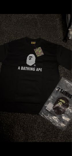 Back bathing ape shirt size large