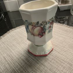 Vintage Avon Sweet Country Harvest Pedestal Mugs - Set of 4
