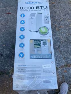 8000 BTU Evaporative Air Conditioner – Brand New