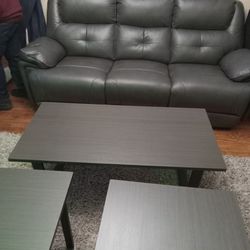 Recliner Sofa With Coffee Table And End Tables 