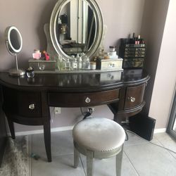 Makeup Desk And Two Night Stands