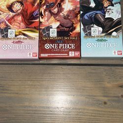 One Piece TCG Special DON!! Set Vol 1,2 and 3 Lot Of 3 