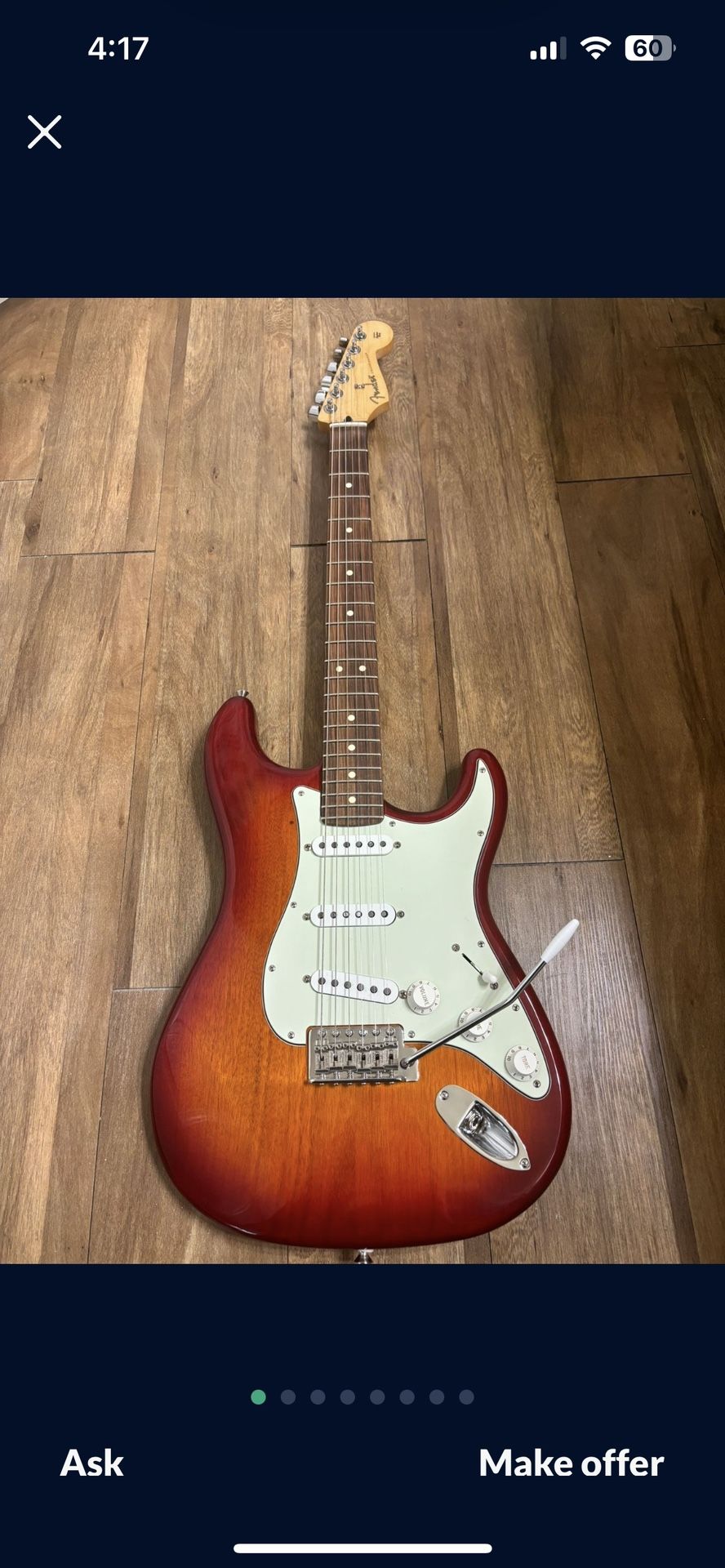 Fender Stratocaster Player Aged Cherry Burst