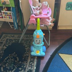 Kids Doll And Vacuum Lot