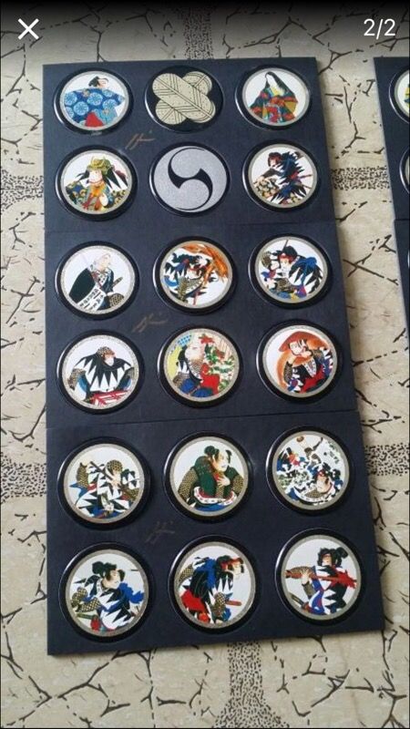 47 ronin samurai collectables pogs set