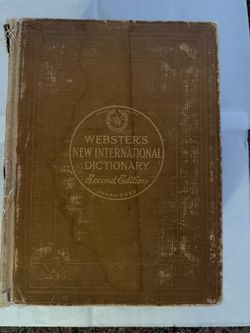 Vintage Dictionary W2 — Webster s New (1950) International Dictionary