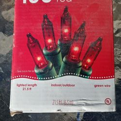 100 Red Mini Lights