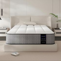 Twin Size Mattress Medium, 8 Inch Hybrid Cooling Memory Foam Mattress and Pocketed Springs,
