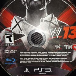 WWE 2K 13 Ps3 Disc Only