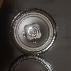 Dual Speakers  Round 6 and a half inches 2 way  Speakers 