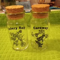 Vintage Wheaton Spice Jars 