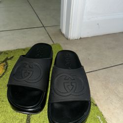 Gucci Black Slide Men Platform