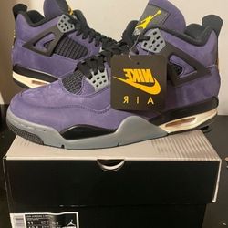 Air Jordan 4 Retro Imperial Purple Lakeshow Lakers  Size 11