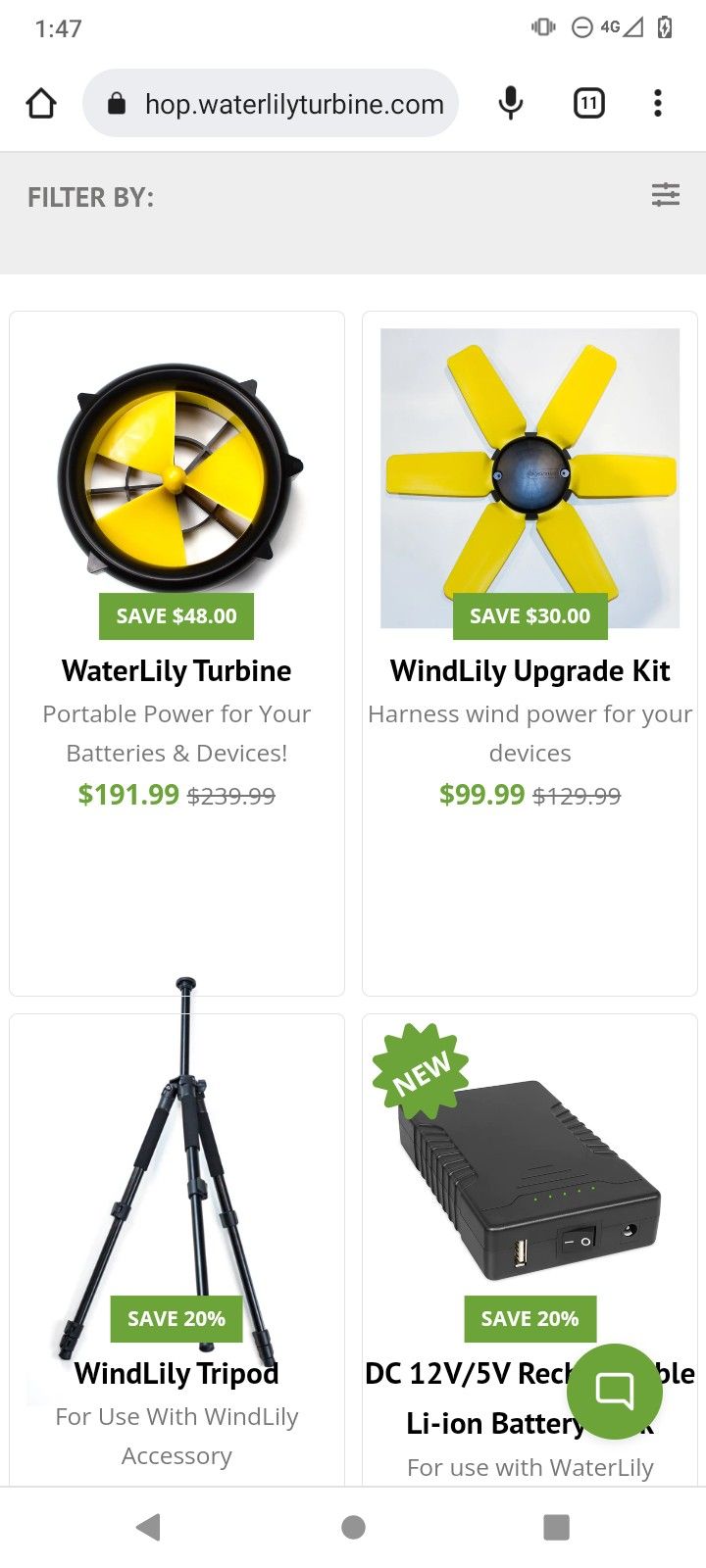 Water Lily Turbine