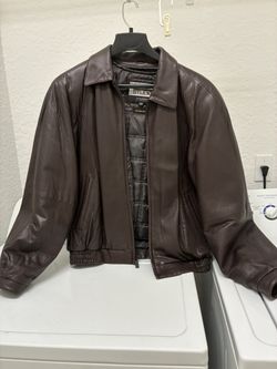 Reduced 50%. Men's Large Wilson Leather Jacket.