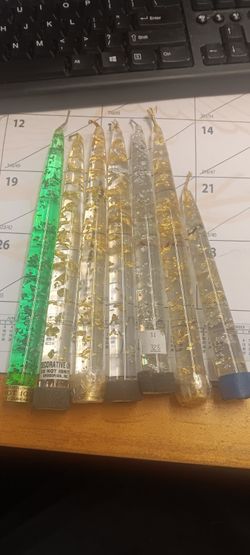 Mid-century Lucite Candles