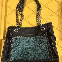 TRINITY RANCH LEATHER PURSE