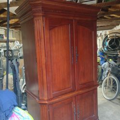 Antique TV Armoire Entertainment 