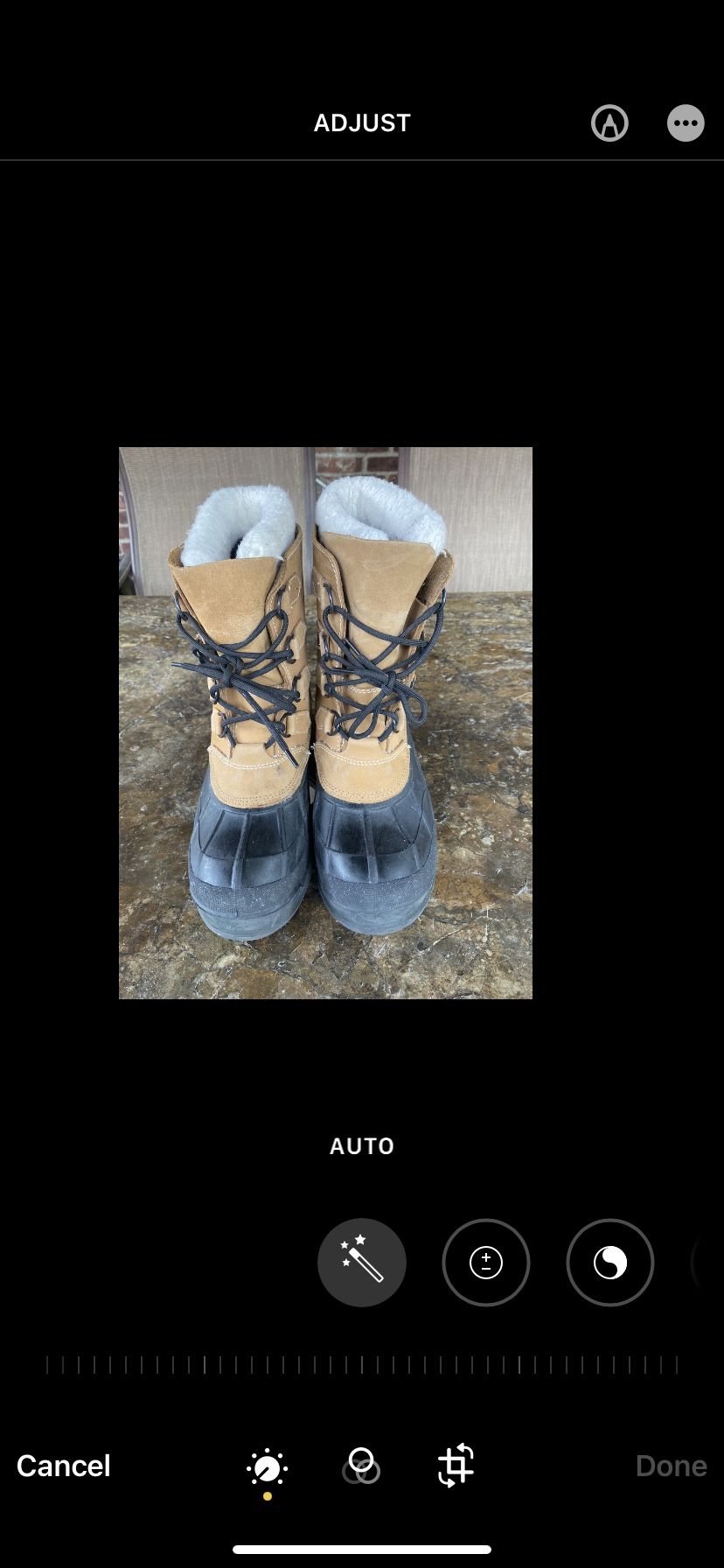 Kamik Winter Waterproof Tan Suede/Rubber Winter Boots women's Size 9 EUC