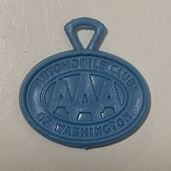 Vintage AAA Automobile Club of Washington license plate topper,