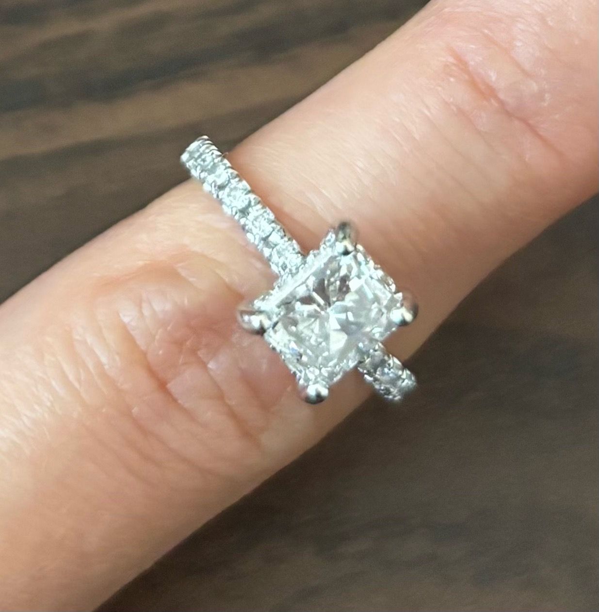 1.08 CT Radiant Cut Diamond Engagement Ring – EGL Certified