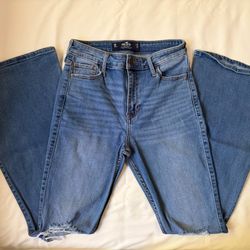 Hollister flared ripped jeans  