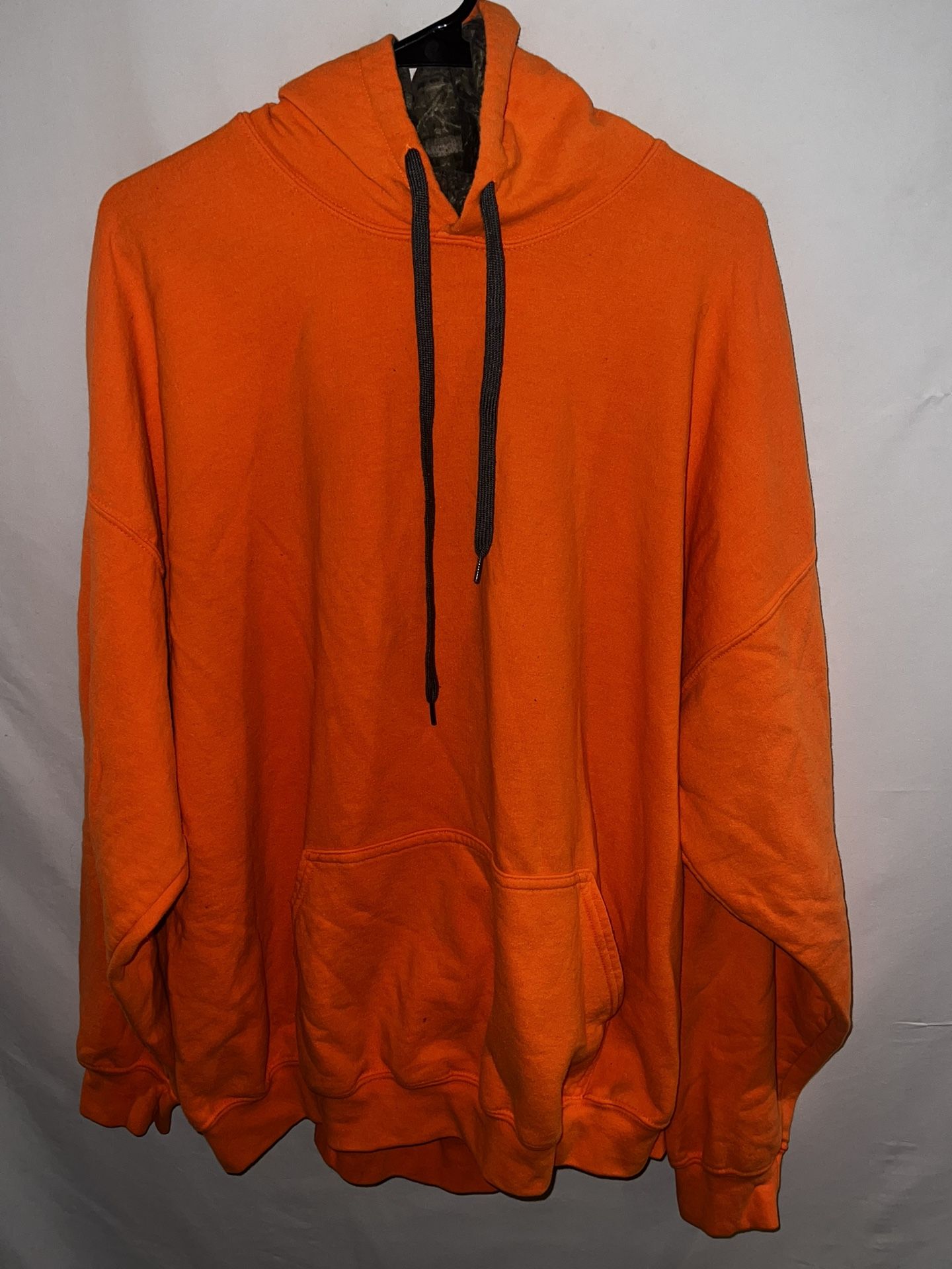 Mens 2XL Mossy Oak neon orange hoodie sweatshirt