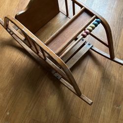 Antique Oak Rocker For  Baby/Toddler