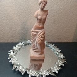 Signed Santini Aphrodite Venus De Milo 7" Italian Terracotta Sculpture

