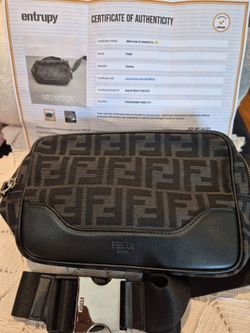 FENDI  CANVAS BUM BAG