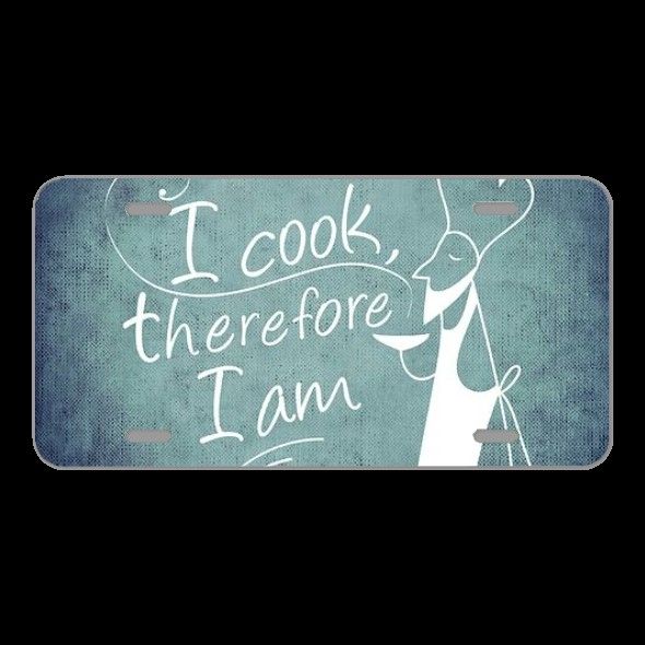 License Plate Novelty Car Front Cook Cooking Preparation Food