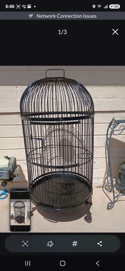 Black Beautiful Bird Cage Priced less than it's worth at $80 price is Non Negotiable