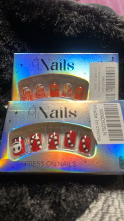 Fall in Halloween nails5$