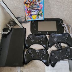 Wii U Console With Super Smash Bros