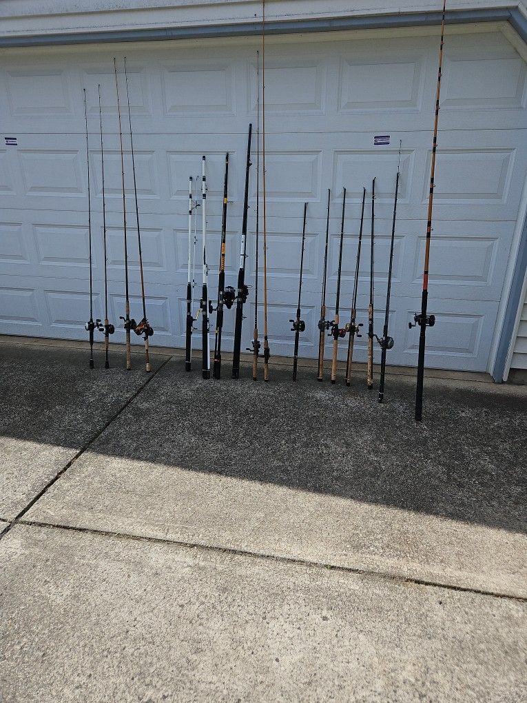 Fishing Baitcasters Spinning And Bass Rods (All Individual Priced)