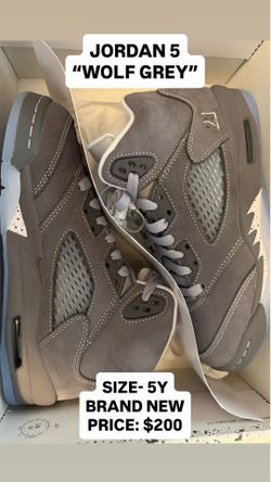 JORDAN 5 WOLF GREY