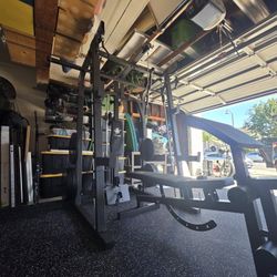 Smith Machine 2001 | Multi-Use Adj Bench | Gym Equipment | Fitness | Squat Rack | Excercise |🔴WEIGHTS AND BARBELL SOLD SEPARATELY 🔴 FREE DELIVERY 🚚