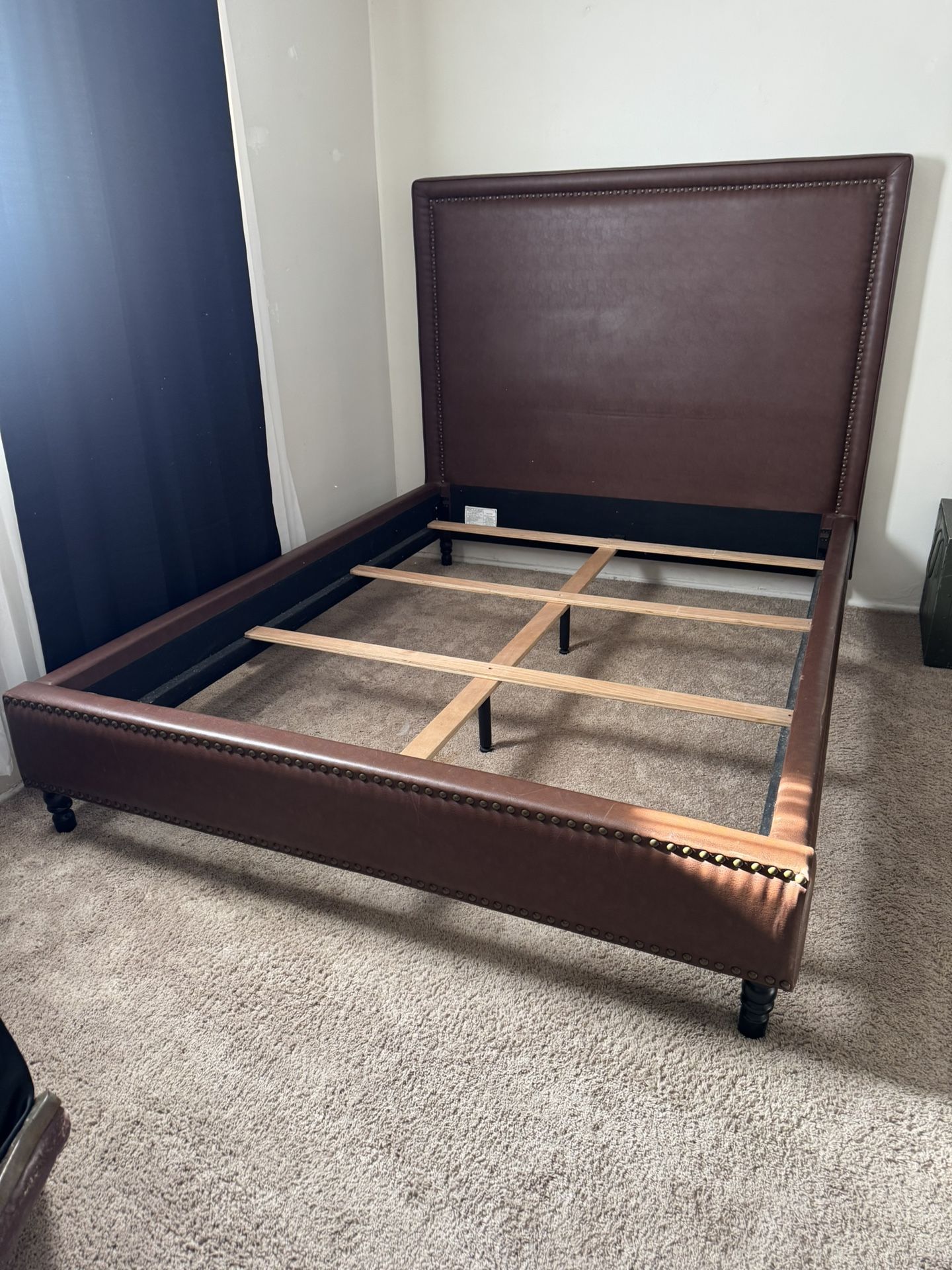 Queen Leather Bed frame
