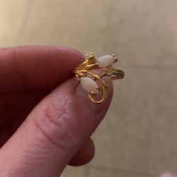 Opal and Diamond Ring 