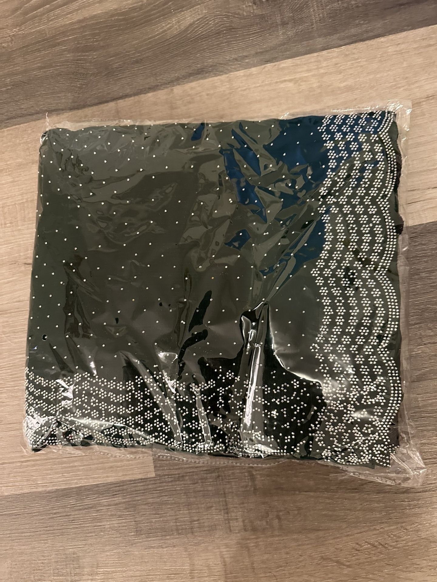 Brand New Green Saree With Silver Badla 