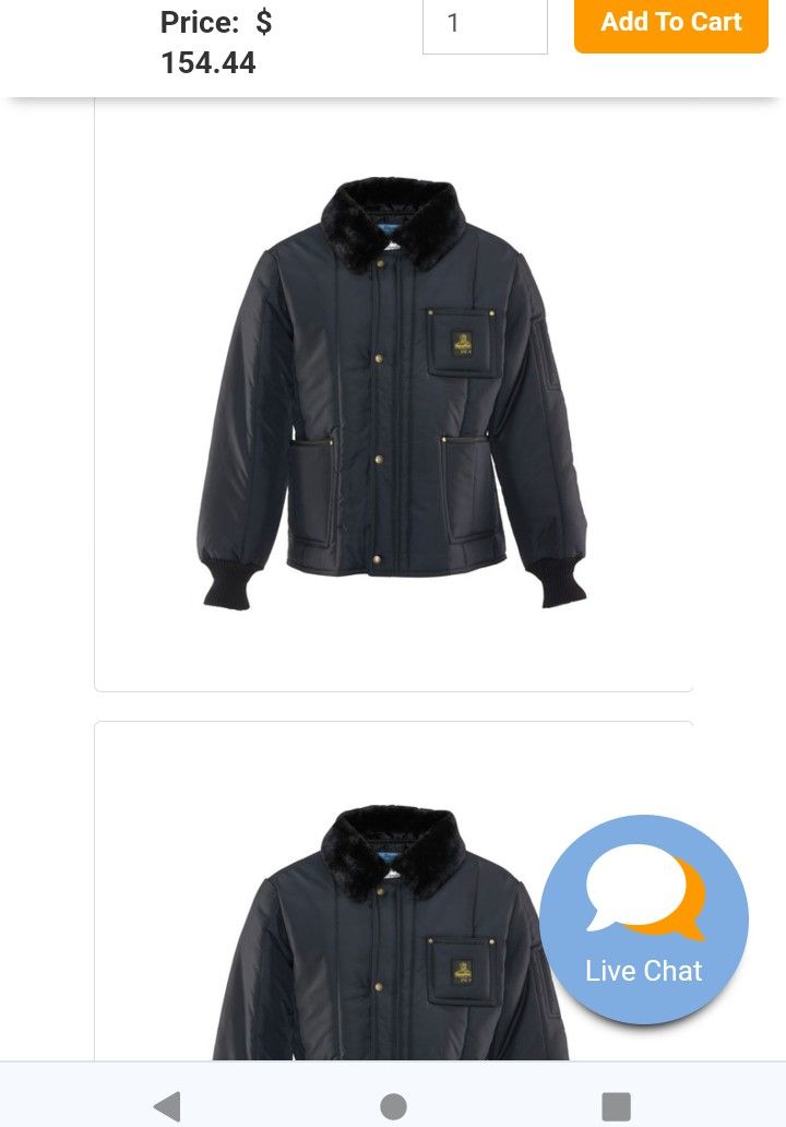 Refrigiwear UNISEX jacket M Retail $149