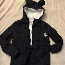 Disney Women's Fleece Lined Quilted Jacket - Mickey Mouse