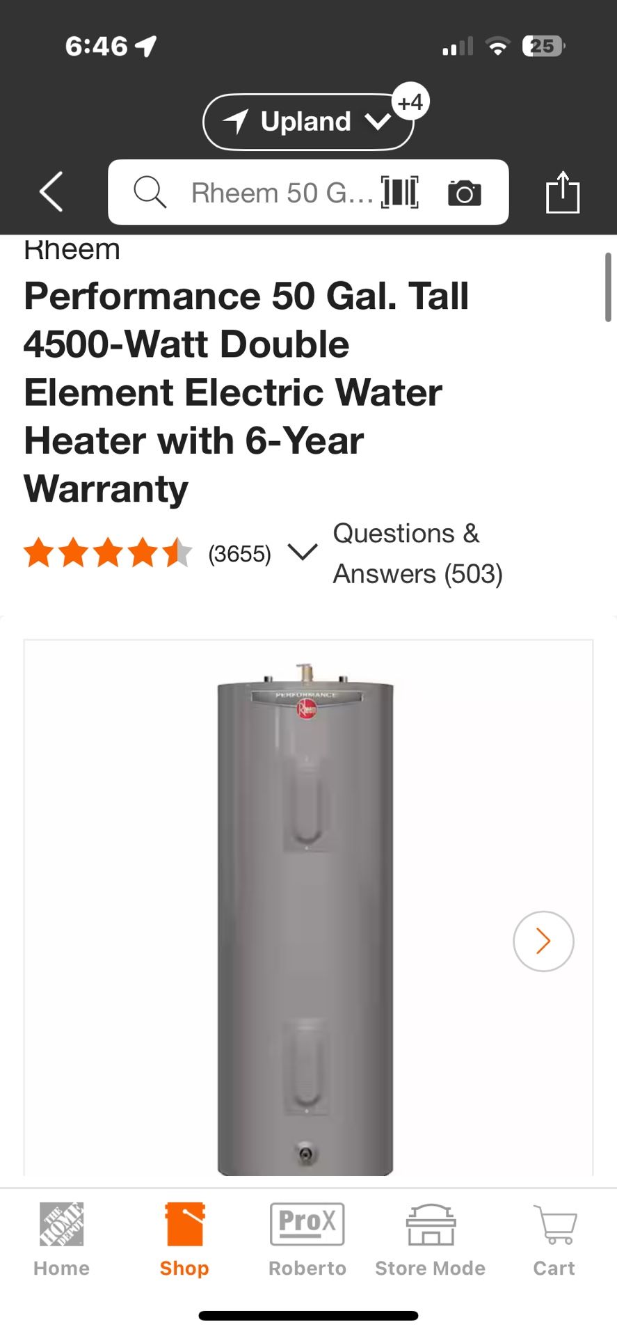 Rheem Water Heater